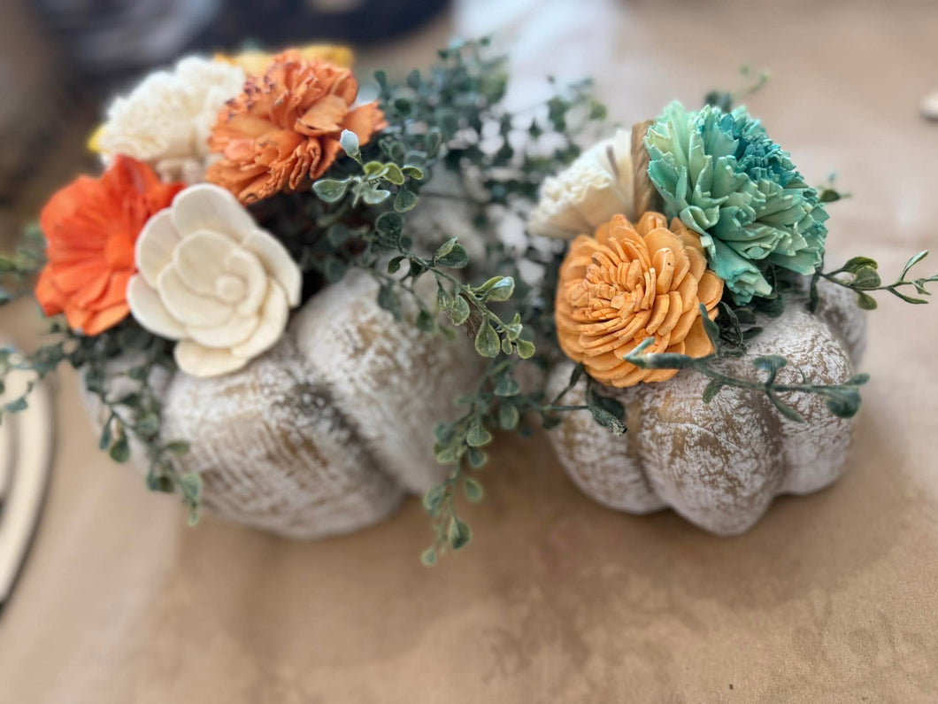 Ladies Night - Floral Pumpkins!